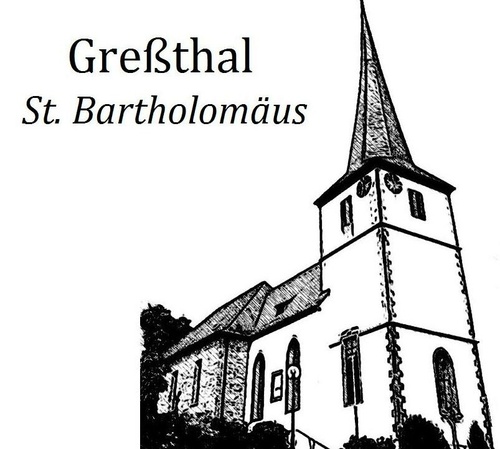Grafik: Kirche St. Bartholomäus, Greßthal