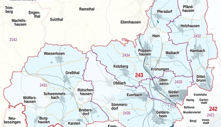 Übersichtskarte: Pastoraler Raum Schweinfurt Nord-West Übersichtskarte: Pastoraler Raum Schweinfurt Nord-West