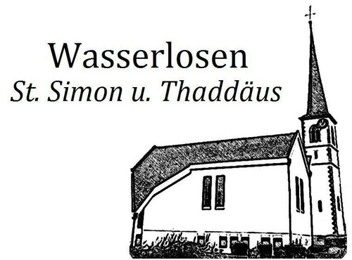 Grafik: Kirche St. Simon u. Thaddäus, Wasserlosen